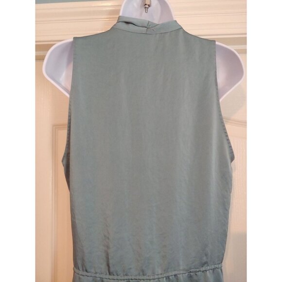 Elie Tahara Shimmer Satin Faux Wrap Sleeveless Business Career Dress 12 - Picture 9 of 14